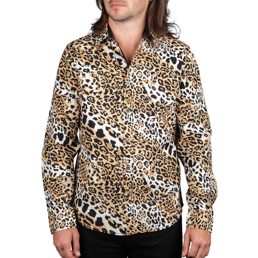 Button-Downs | Rocknrolla Collection Leopard Shirt