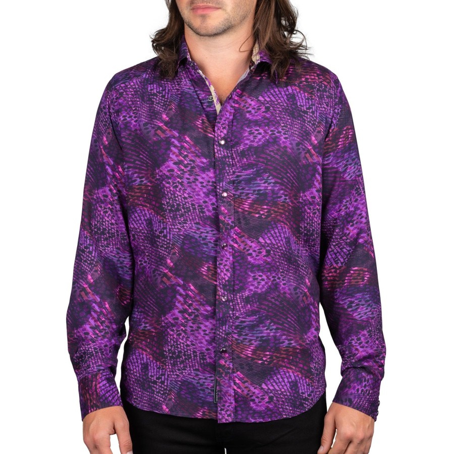 Button-Downs | Rocknrolla Collection Purple Haze Shirt