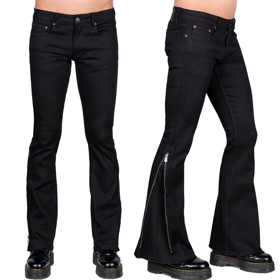 Jeans | Essentials Collection Hellraiser Side Zipper Jeans - Black