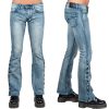 Jeans | Essentials Collection Hellraiser Side Button Jeans - Classic Blue