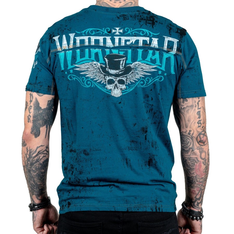 Tees | Artist Asylum Collection Elegantly Wasted Tee - Teal